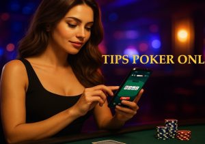 wanita cantik bermain poker online